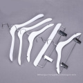 Assessed supplier Pengfei white rubber coated baby wooden suit hanger with clips